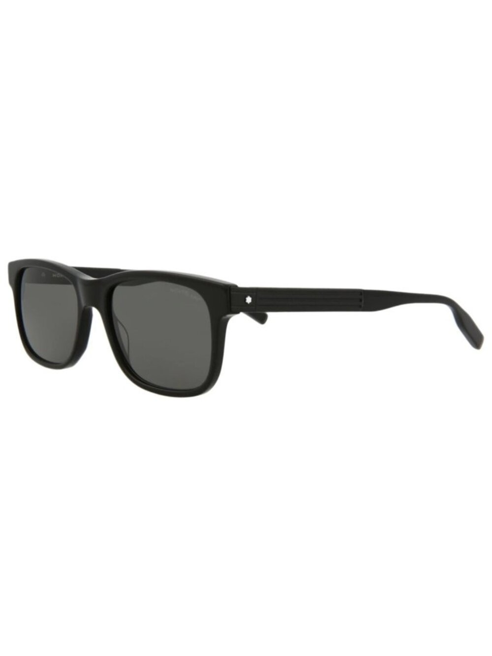 New Montblanc Women's Sunglasses Square Rectangle Acetate Frame Mens Black Black